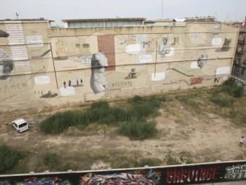 Стену Института современного искусства Валенсии украсила самая большая в Испании фреска