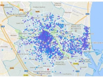 Airbnb предлагает 7 729 туристических квартир в Валенсии